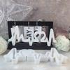 Silicone Love Sign Resin Mould Handmade Love Sign Stand Ornament Silicone Mold for Personalized Wedding Decors