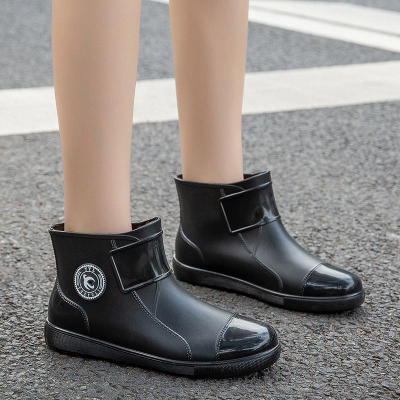 Fashion Rain Boots Men Casual Waterproof Shoes 2025 New Anti-slip Men Working Boots Wear-resistant Rubber Shoes for Men Outdoor