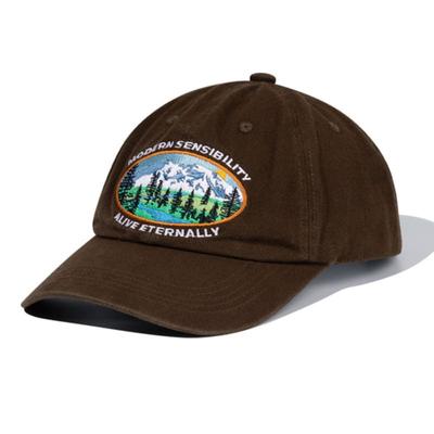 MAGOODGAN Headwear 9304 Mountain Brown Cotton Ball Cap