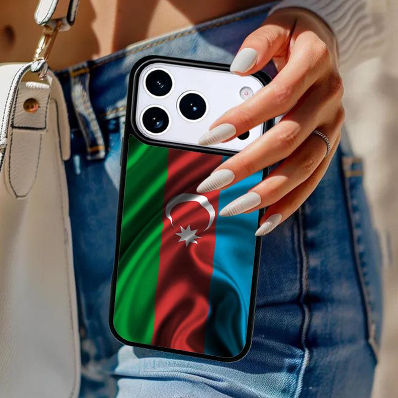 Azerbaijan Flag Soft Phone Case For iPhone 17 Air 14 15 13 12 Max Cover For Apple 14 15 16 16e 11 Pro Max Plus Coque