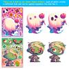 6 Pcs Halloween Sticker Sheets, Costume Face Mix & Match Decals for Journals, Party Favors, DIY Carnival Games for Kids Gifts