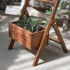 1set Wooden Flower Rack Creativity Plants Shelf Indoor Estantes Para Plantas Outdoor Flower Slot Balcony Decoration 23x24x35cm