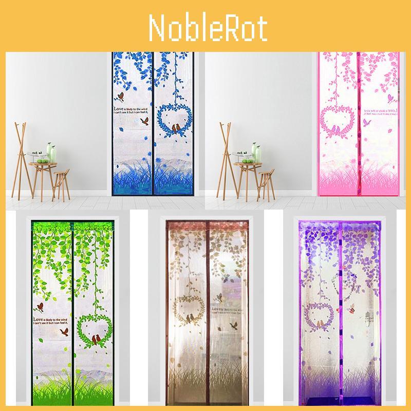 Magnetic Tulle Door Closing Mesh Mosquito Net Cartoon Window Screens Curtain