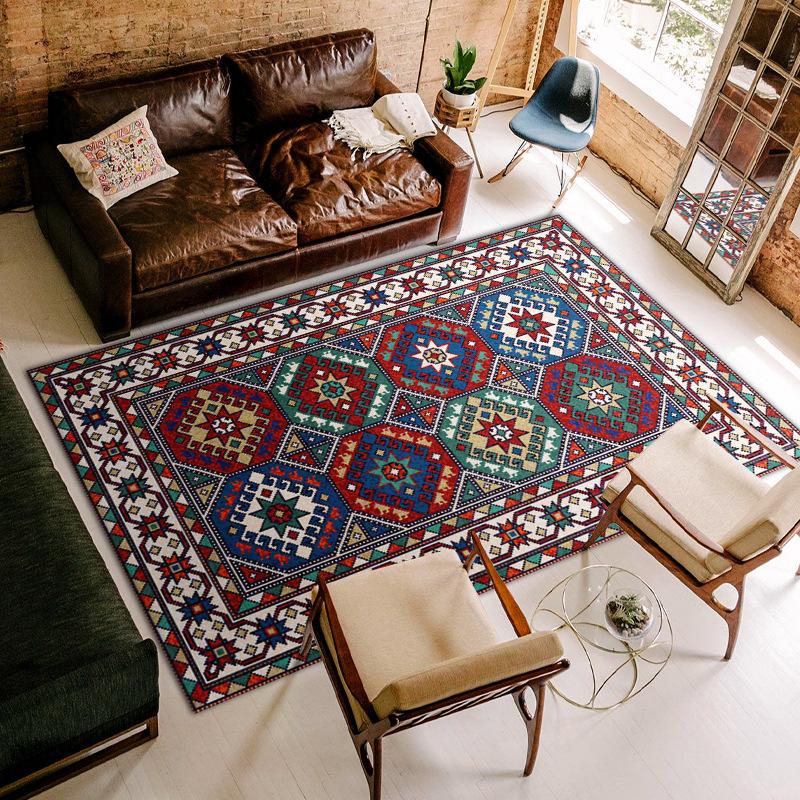 Koberec v klasickém marockém stylu Dekorace do obývacího pokoje Domov Měkké perské koberce Velká podložka na podlahu Retro luxusní dětský koberec
