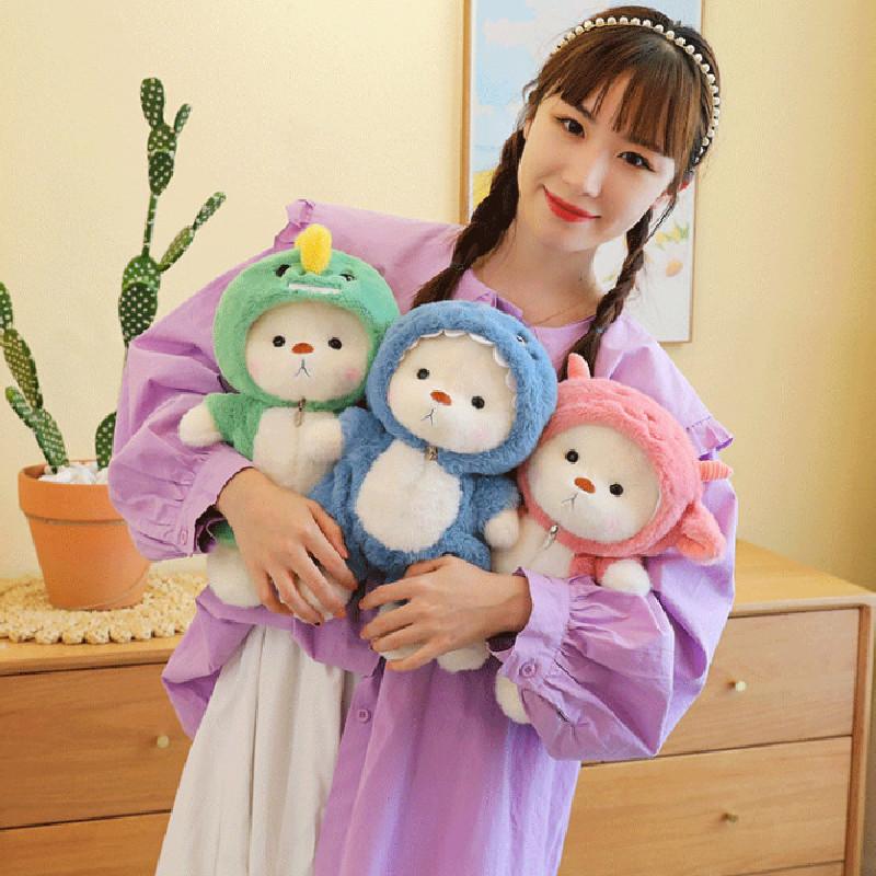 Adorable Lily Bear Plush Doll Strawberry Soft Toy For Girls Birthday Gift 35cm And 45cm Options