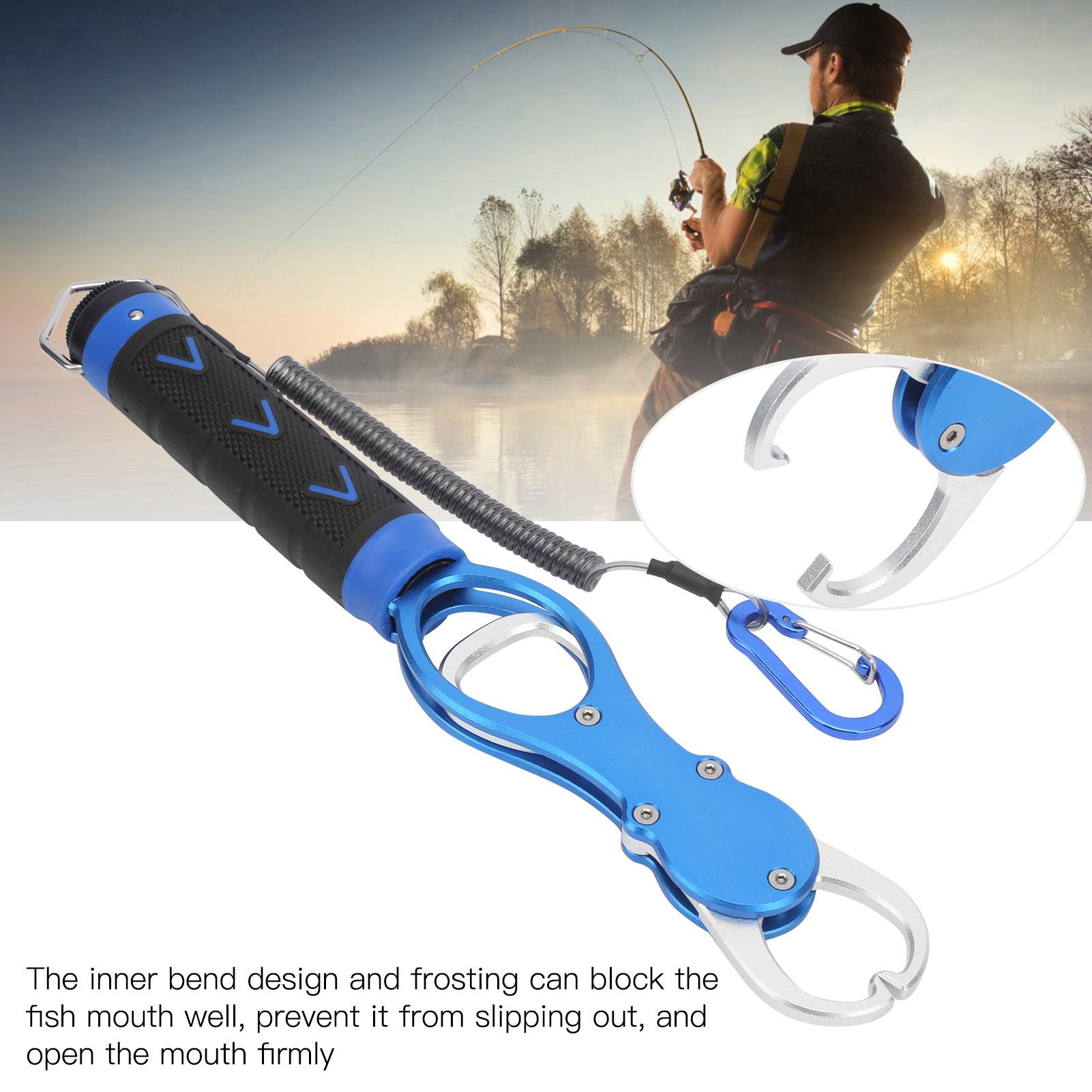 Aluminum Alloy Fish Controller with Scale Portable Weighing Fishing Lip Grip Tool
