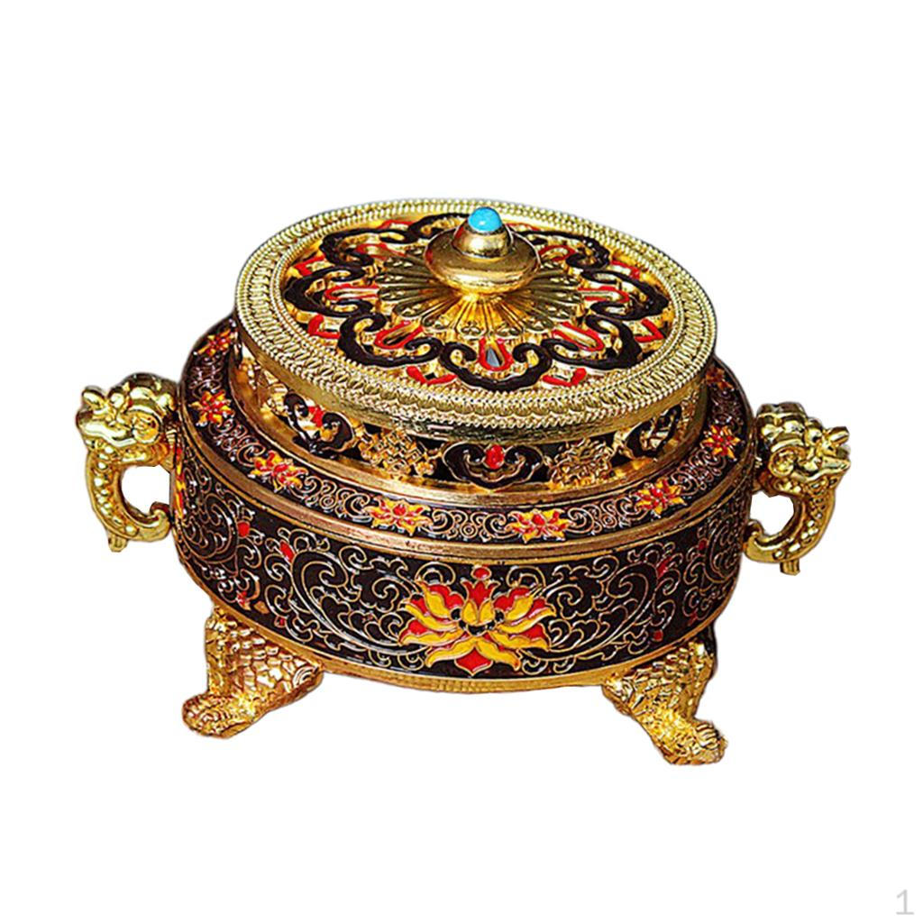 Durable Alloy Bronze Holder Coil Burner for room and home Decoration