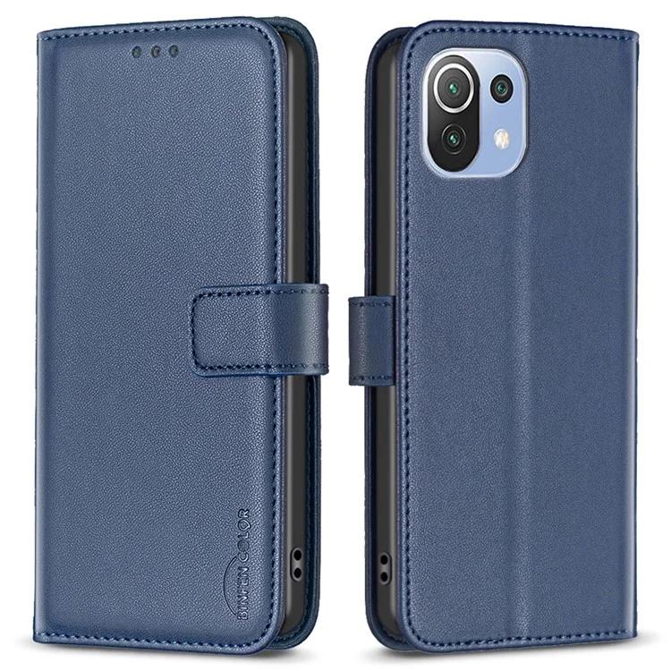 

BF17 For Xiaomi 11 Lite 5G NE / Mi 11 Lite 5G / 4G Cell Phone Stand PU Leather Case Wallet Phone Cover