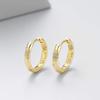 Luxury Women's Hoop Earrings with Embedded Crystals High-Quality Metal Alloy Lightweight Comfortable Design Durable Construction for Daily Wear