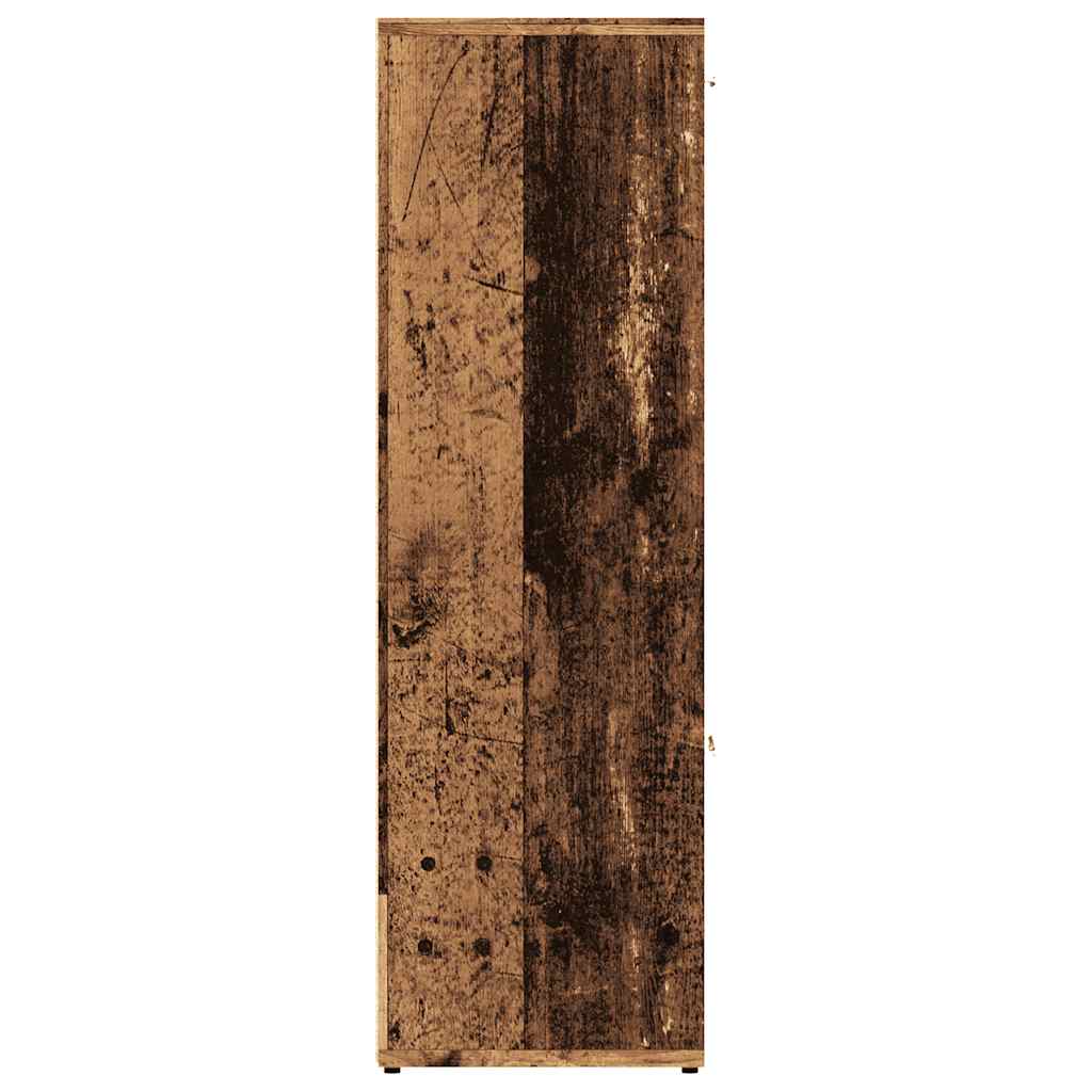 Bookshelf Vintage Wood Look 90 x 28 x 90 cm Engineered Wood