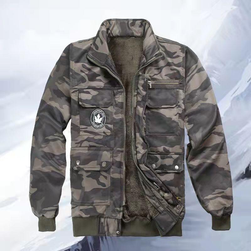 

Осінній і зимовий теплий камуфляжний теплий одяг, який можна носити XXXL