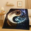 3D Yin Yang Chinese Tai Chi Eight Diagrams Natural Balance Art Flannel Blanket,Soft Plush Throw for Home Bedroom Bed Sofa Cover