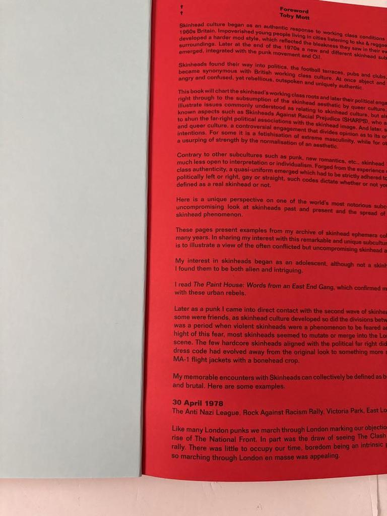 [USED] Skinhead and Archive Hardcover