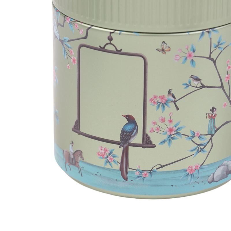 Convenient Tea Storage Container For Home Tinplate Candy Cans Tea Container Coffee Sugar Box With Lid Chinese Tea Box