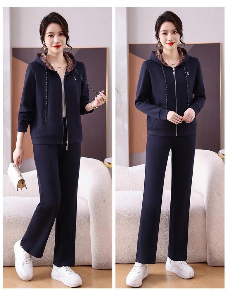Women's Petite Hooded Sweatshirt & Pants Set – Spring/Autumn 2026 Fashion