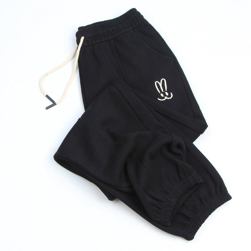 Gray Sweatpants Large Size Women's Pants Straight Down Banana Pants Sickle Pants Girls Pants Casual Versatile Leggings