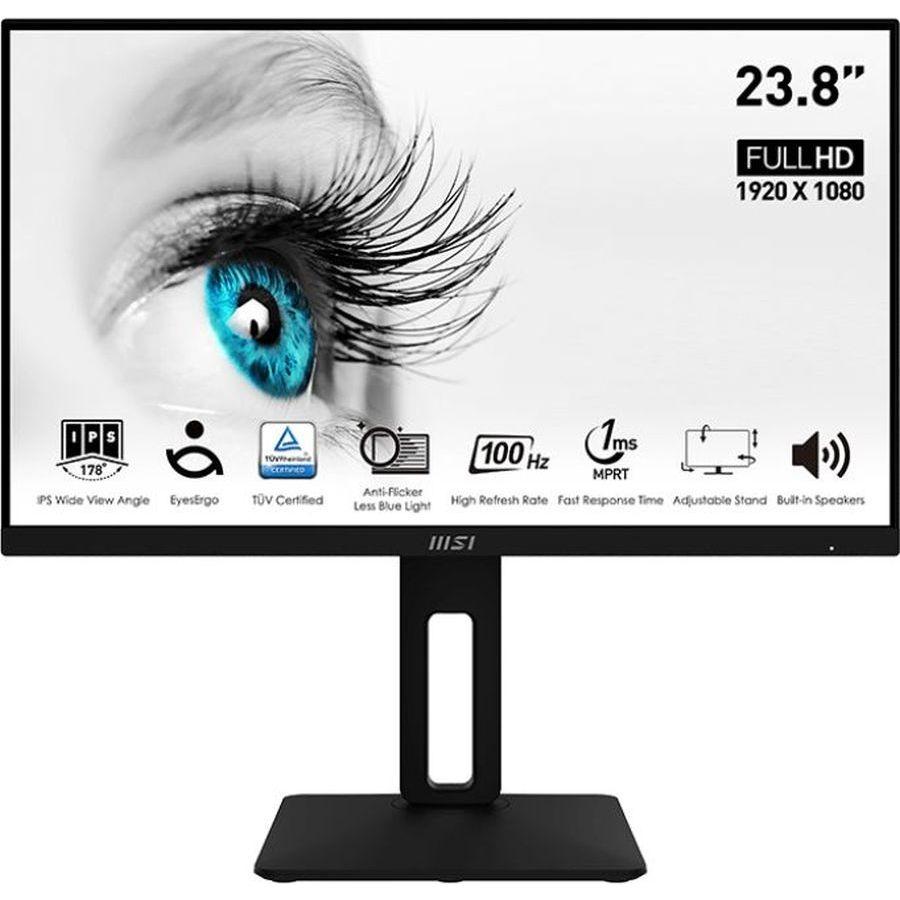 

Экран Msi 23 8 дюймов Pro Mp242ap черный Ips Led 1 мс 16 9 HDMI M m имеет Piv 300cd 178 г 178 г 1920x1080 100 Гц Vga Dp Fhd 3 3 кг