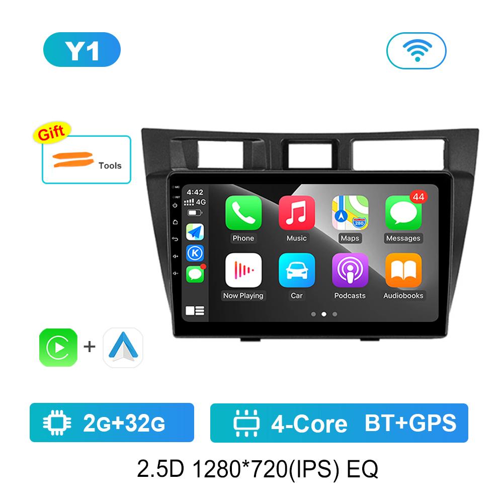 

Carplay для Toyota Mark II 9 GX110 2000 - 2007 Android OS Автомобильный аудио-мультимедийный проигрыватель BT GPS Navi 4G+WiFi Головное устройство IPS-экран