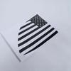 For 2014- Jeep Cherokee Black US Flag Rear Window Side Trim Decor Stickers