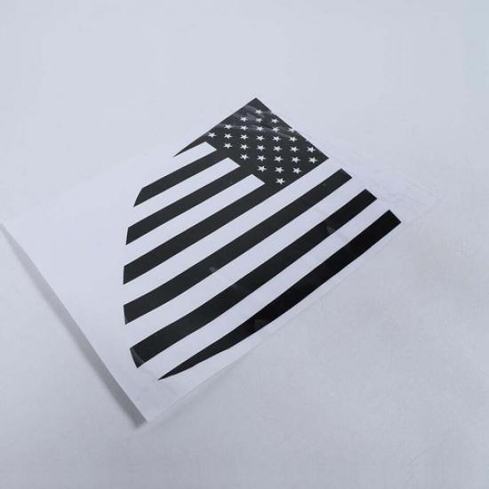 For 2014- Jeep Cherokee Black US Flag Rear Window Side Trim Decor Stickers