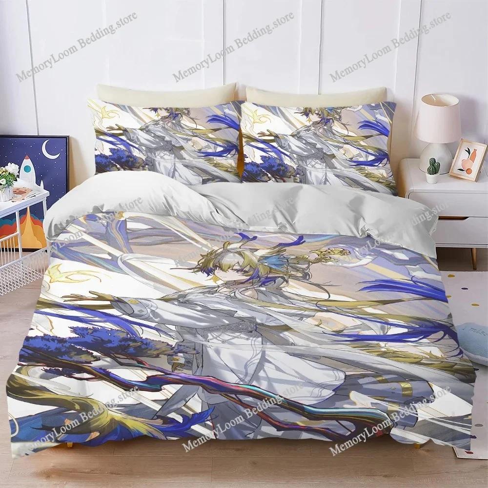 Arknights Game Duvet Cover Set Home Style Bedding Soft Laundry Cotton Bed Student Dormitory Gift Home Textileextile