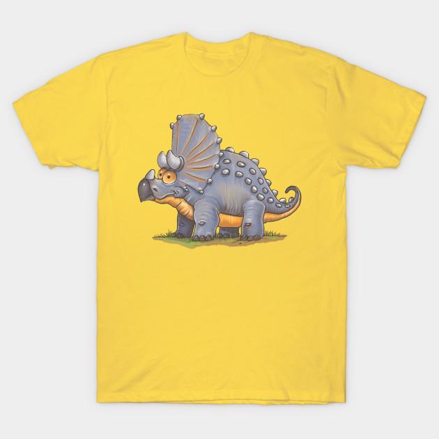 Men Black Print T-shirt Triceratops No-Cut Transfer Paper Print Cotton Tshirt 2XL