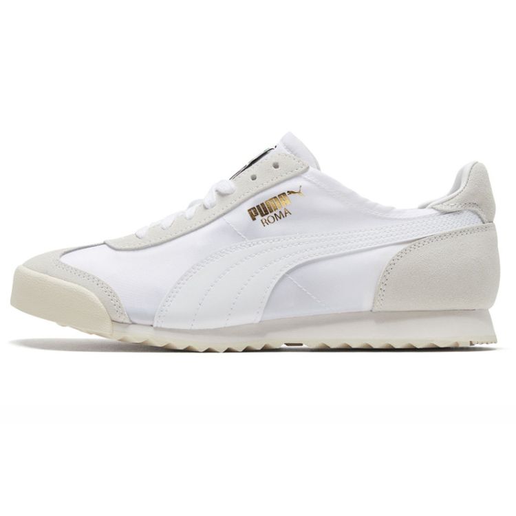 Puma Roma Og Nylon Retro Training Shoes Unisex Sneakers White Beige 362408-09