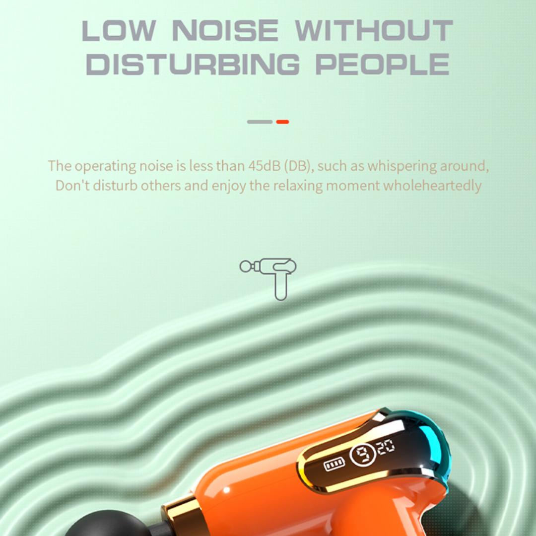 Массажный пистолет с ЖК-дисплеем — фото 9