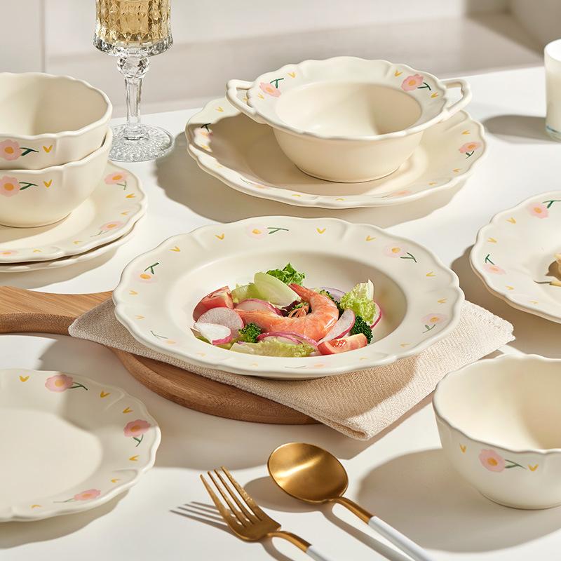 

Оптовая продажа свежей симпатичной посуды и мисок Набор посуды и мисок Палочки для еды Бытовая посуда Одна порция Керамическая миска для риса2022Новая лапша