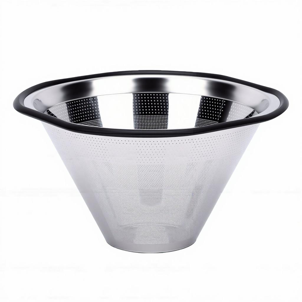 Reusable Coffee Filter Fit for Kalita Wave 185 Drippers Easy To Clean Stainless Steel Cone Coffee Filter