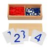 Baby Toy Montessori Cards & Counters Math Number Early Childhood Education Preschool Training Kids Toys Brinquedos Juguetes