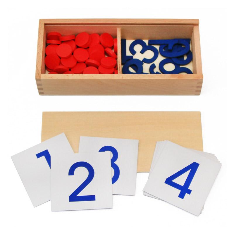 Baby Toy Montessori Cards & Counters Math Number Early Childhood Education Preschool Training Kids Toys Brinquedos Juguetes