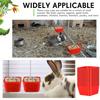 5 Pcs Chicken Cage Cups Bird Hanging Feeders Poultry Water Bowls with Hook Food Bowls for Bunny Pigeon Small Animals