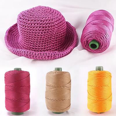 0.4mm/200 m Örgülü Konu DIY Halat Şapka Çanta El Sanatları Renkli Aksesuar Malzemeleri