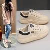 ins Korean version of white shoes for women 2025 spring new height-increasing student board shoes for women thick-soled street shooting casual HB6682
