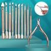 Rose Gold Stainless Steel Cuticle Remover & Pusher Manicure Tool Set