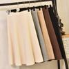 Autumn and Winter Women's High-waisted Umbrella Skirt Elastic New Knitted Half-body Skirt Medium-length Thickened Solid Color Package Hip A-line Skirt