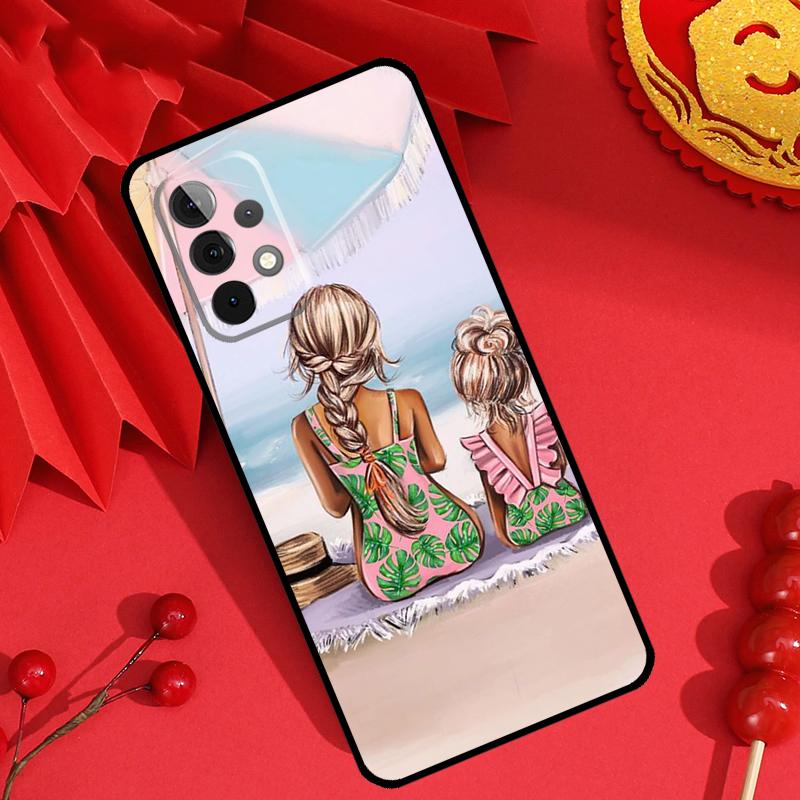 Super Mom Baby Girl Son Daughter Case For Samsung Galaxy M55 M35 M15 M11 M12 M13 M14 M06 M16 M36 M56 M31 M53 M32 M52 M34 M54