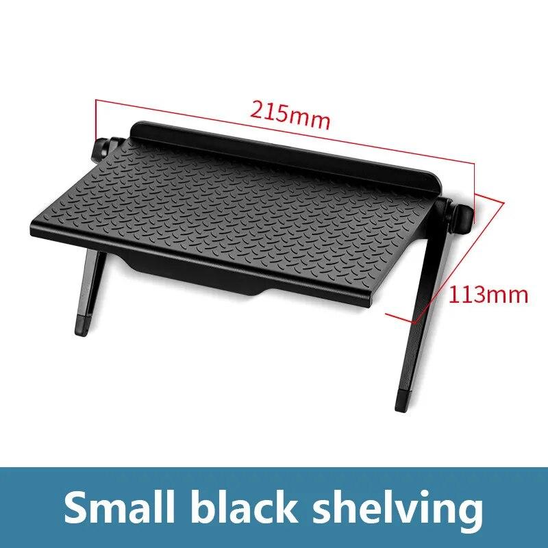 Supporto per Monitor da Computer Senza Fori Plastica Scatola Set-Top TV Staffa per Schermo Portaoggetti per Router