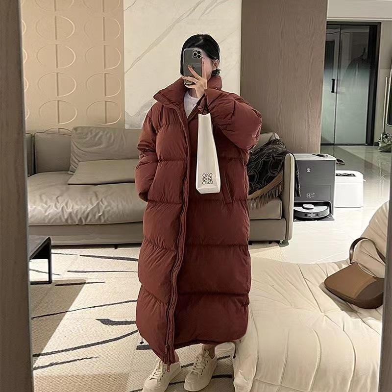 Super long cotton clothes women's knee to ankle thickened new big quilt cotton clothes winter