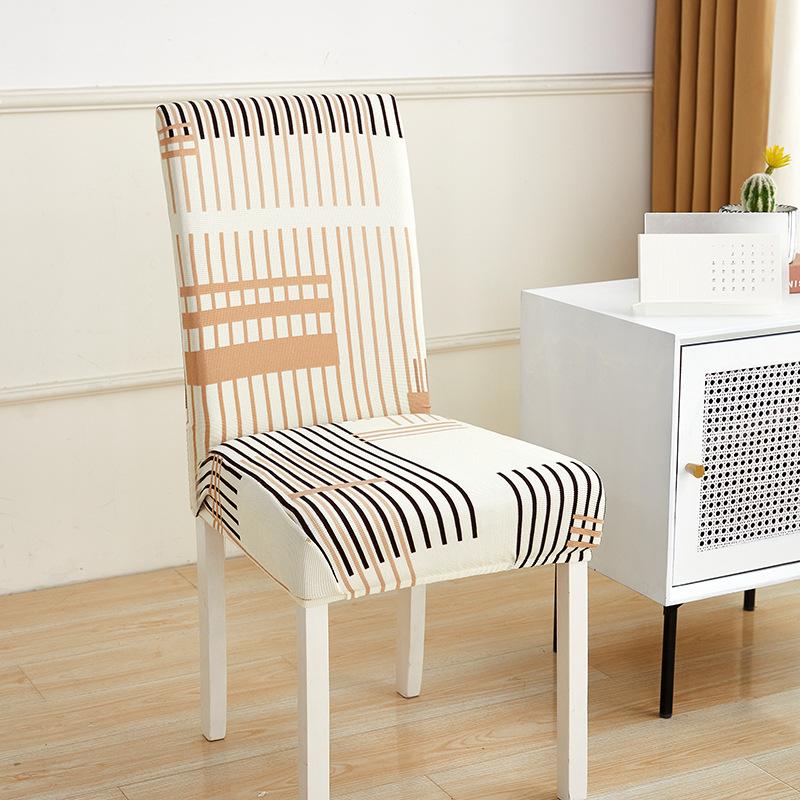 Summer Elastic Chair Cover Cool and Breathable Four-season Home Chair Cover One-piece Boho Light Luxury Dining Chair Cover