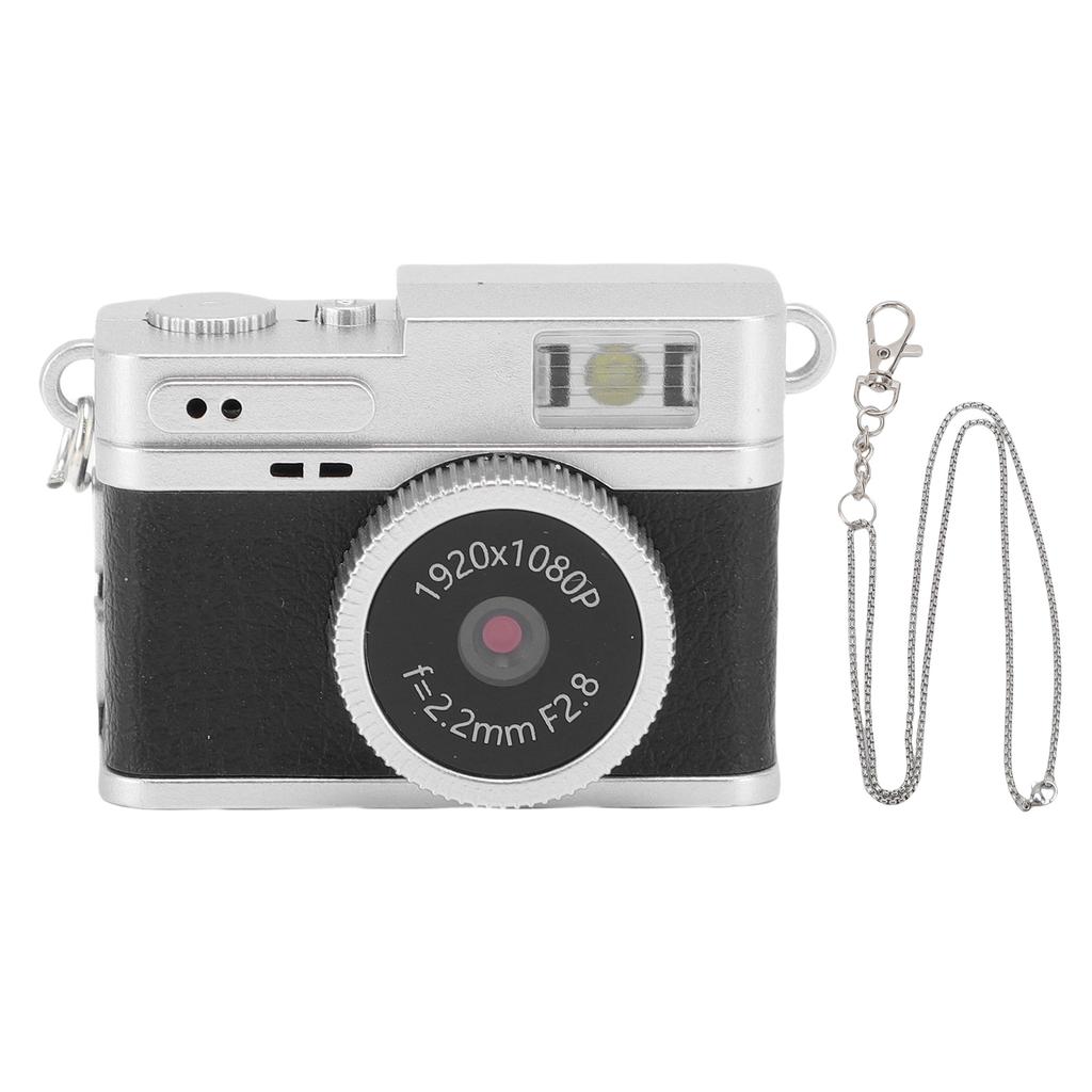Small Vintage Digital Camera 1080P FHD 0.96 Inch Color Screen 128GB LED Fill Light Pocket Digital Camera