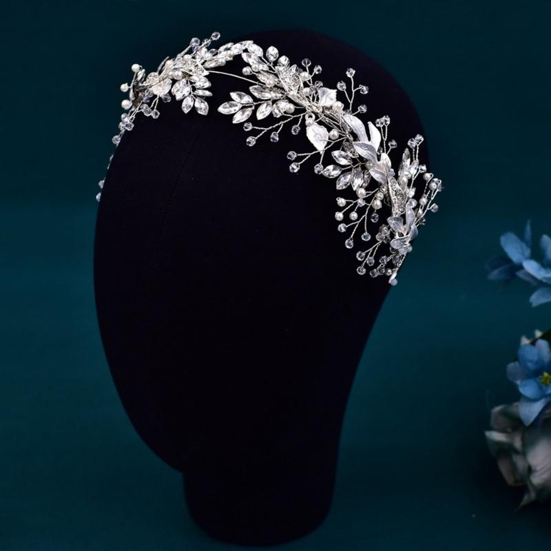 Luxurious Bridal Wedding Headwear Girls Headbands Fashionable Bridal Hairband for Wedding Elegances