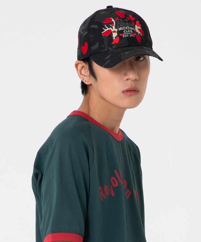 GLACK Gc040 Heart Rework Camo Ball Cap (Black Camo)