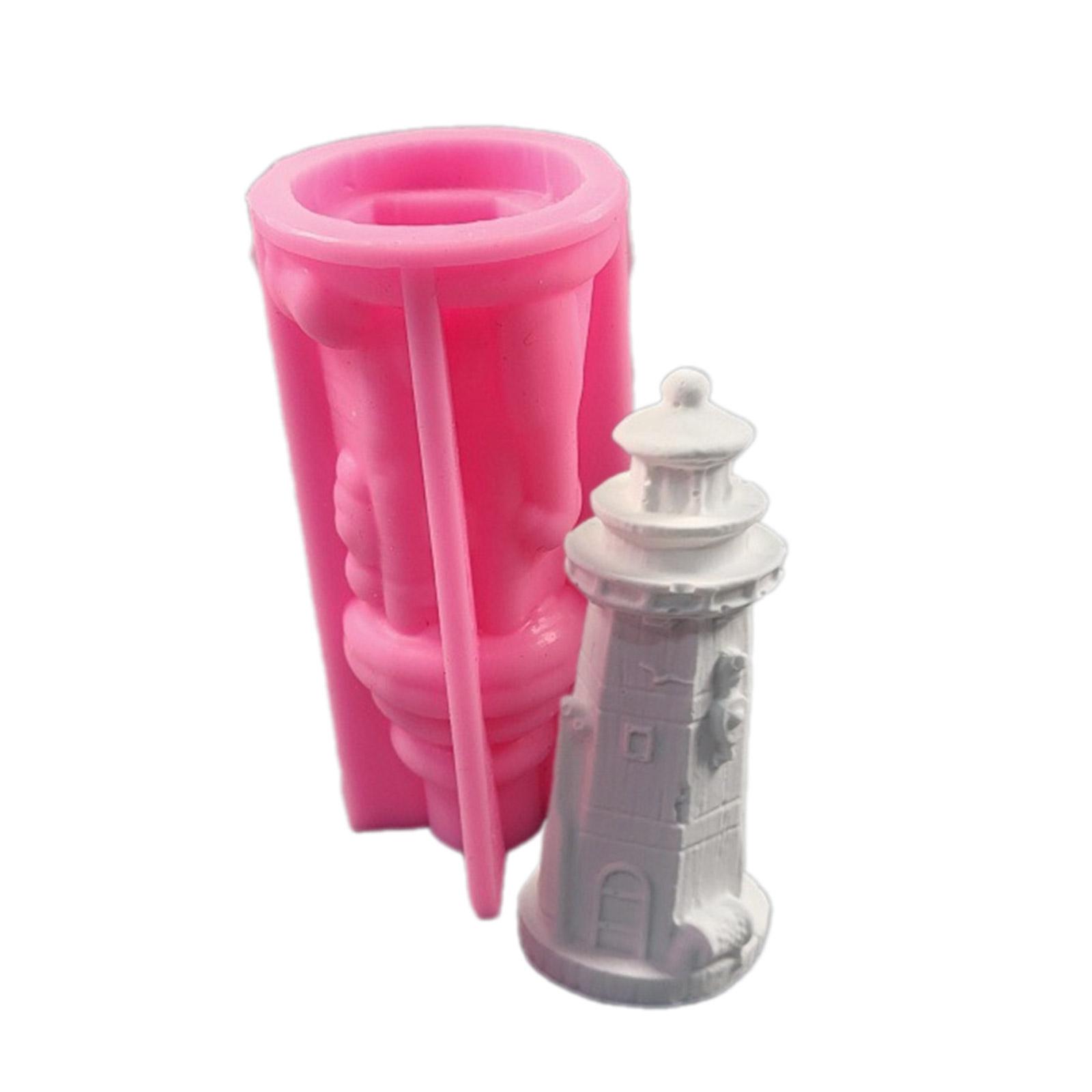 Lighthouse Shaped Silicone Molds Plaster Silicone Molds for Plaster Decoration Home Decoration, Epoxy Resin Project