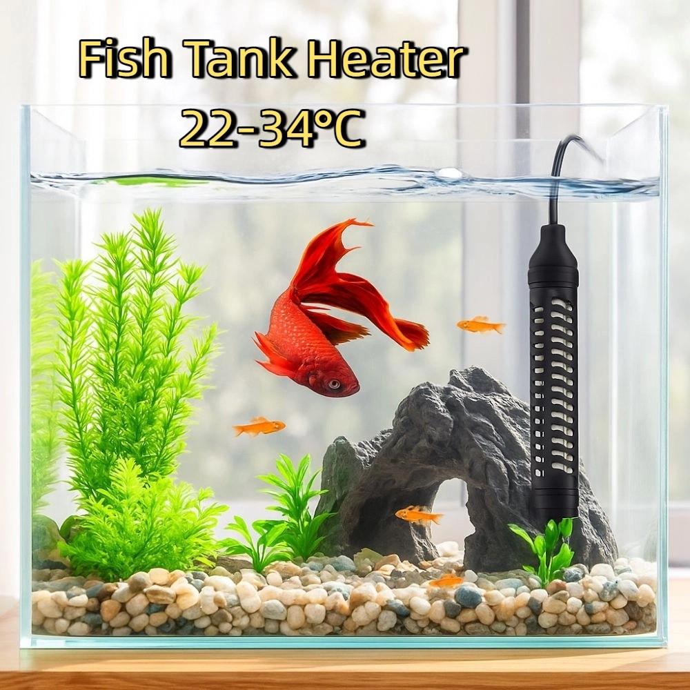 22-34°C Aquarium Submersible Heater 35/50/75W Fish Tank Heating Rod Water Heating Rod  Aquarium