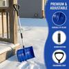 Aluminum+PP Snow Shovel Large Capacity Detachable Handle Portable Snow Shovel Lightweight Wide Scoop Detachable Snow Shovel