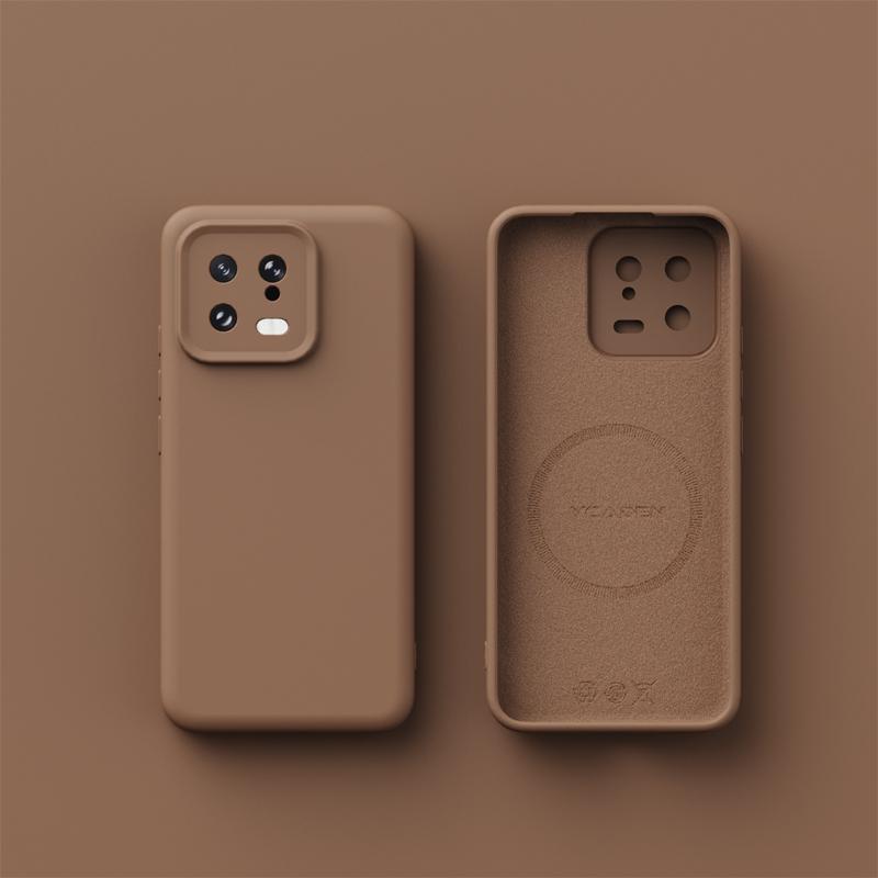 Xiaomi 13 12 Pro 12x 12s İçin Kablosuz Şarj Magsafe Yumuşak Sıvı Silikon Telefon Kılıfı Manyetik İnce Cilt Koruma Kapağı