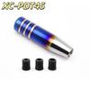 Aluminum Alloy Car Gear Shift Knob Burnt Gradient Finish Anti-Scratch Durable for Universal Auto Modification