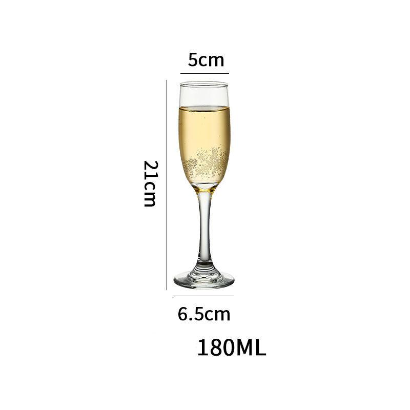 

2PCS Crystal Glass High Footed Champagne Glasses Family Wine Glass Bar Club Cocktail Glass Decor Hotel Sparkling Wine Glass Cup 120-260ml